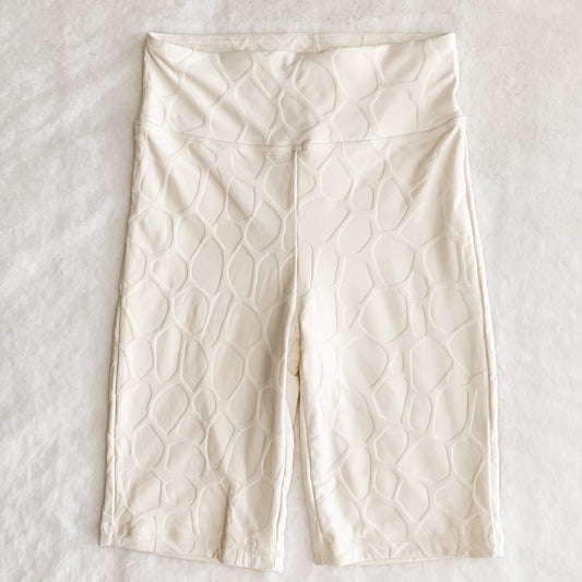 Giraffe High Waisted Bermuda- Ivory