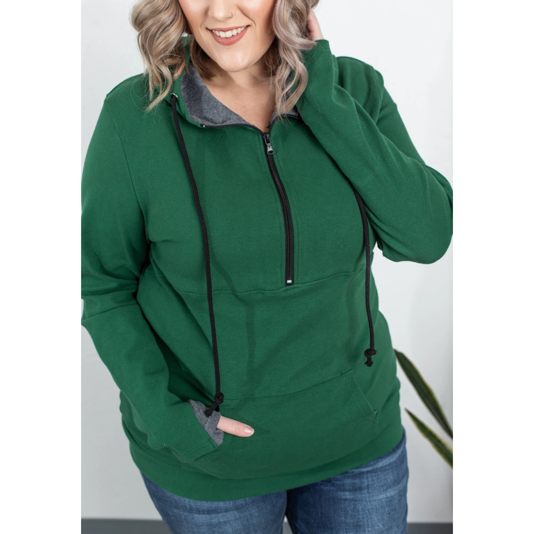 Evergreen Half Zip Hoodie S-3XL