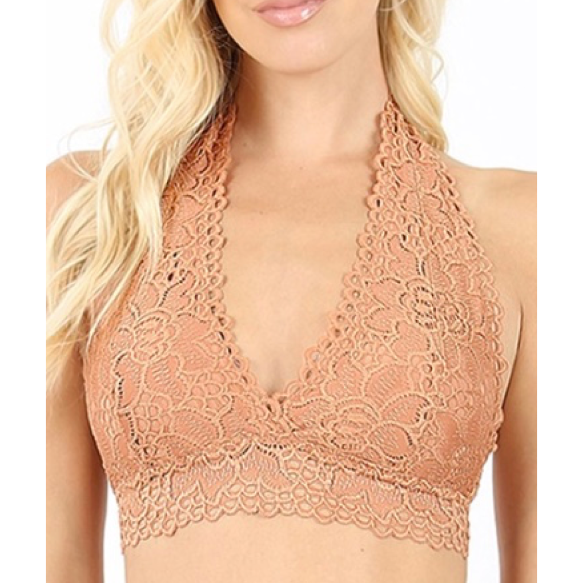 Floral Halter Bralette