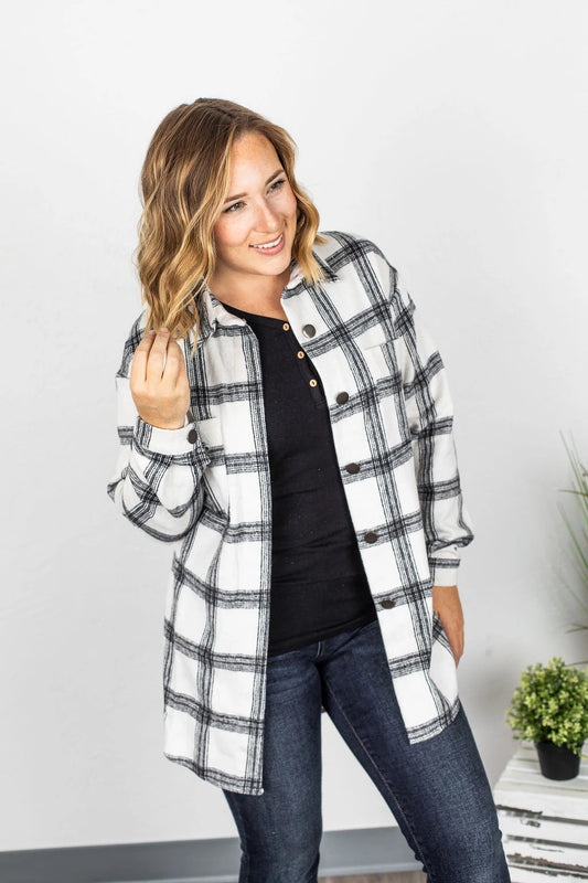 Black & White Shacket