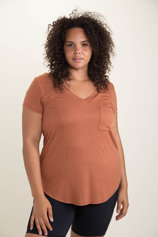 Active Plus V-Neck-Copper