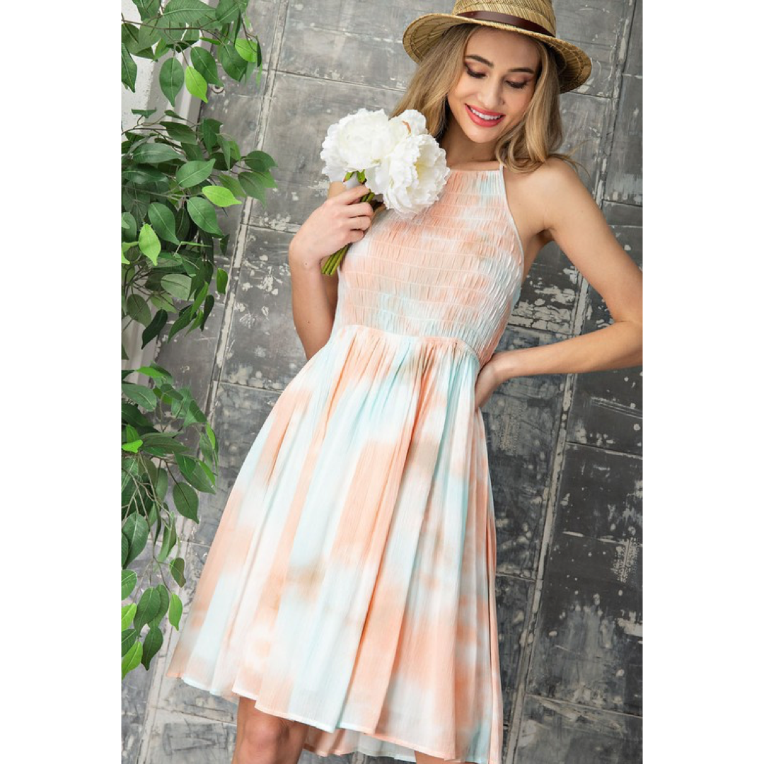 Everything Is Peachy Dress