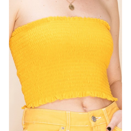 Sunny Smocked Tube Top