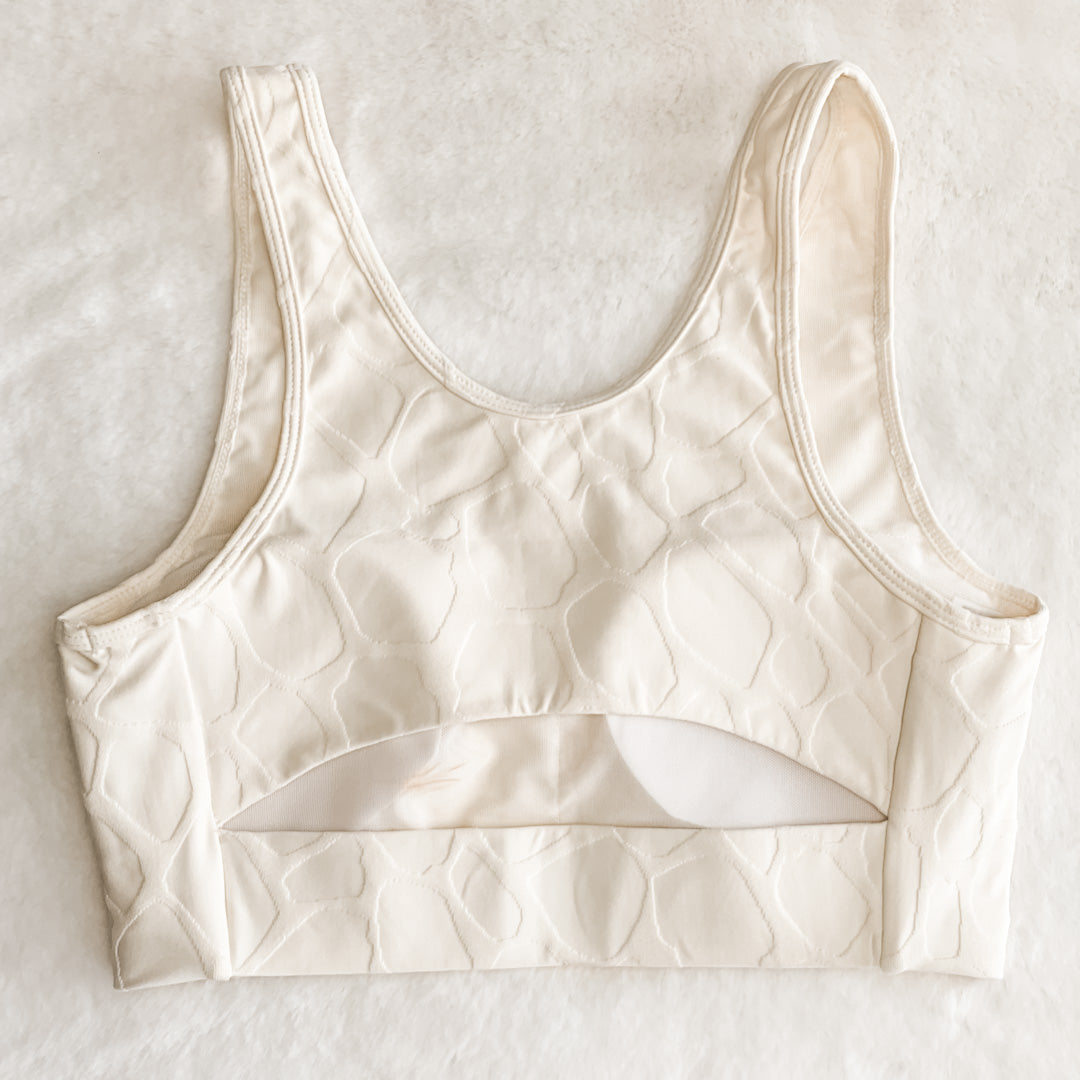 Giraffe Sports Bra- Ivory