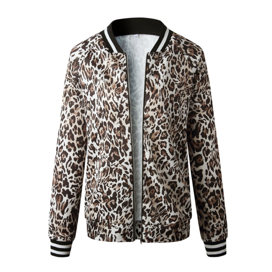 Leopard Bomber Jacket