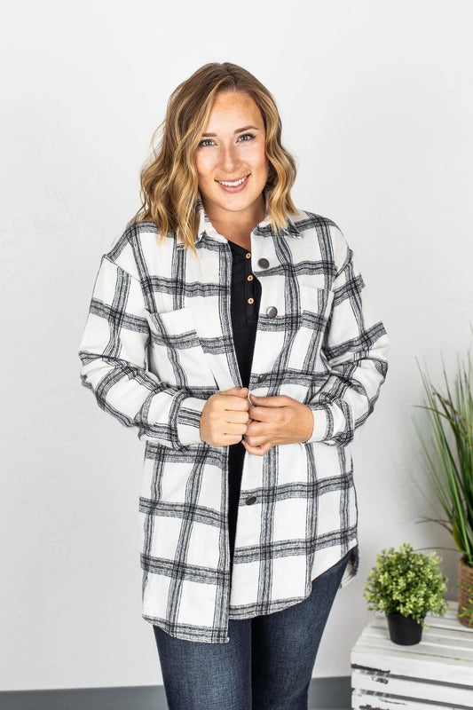Black & White Shacket