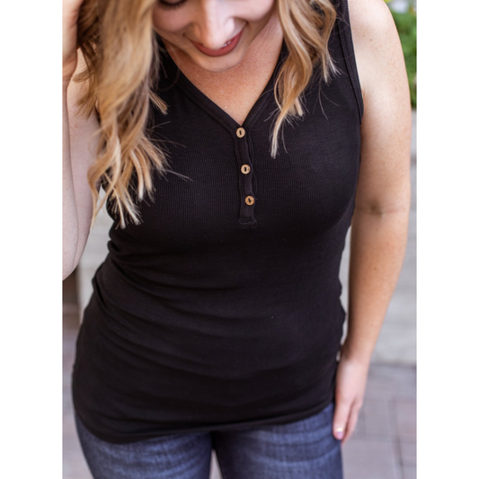 Black Addison Tank S-3XL