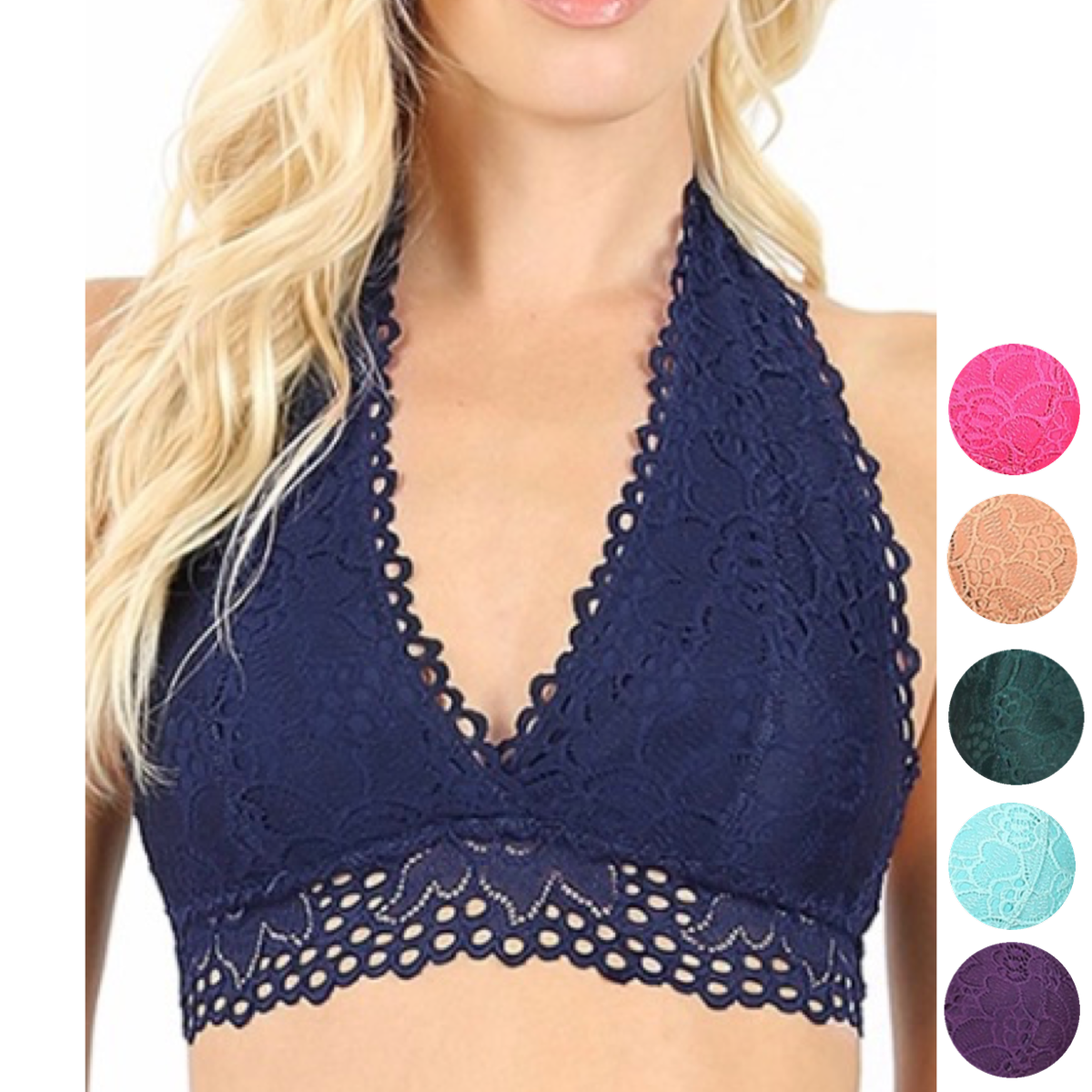 Floral Halter Bralette
