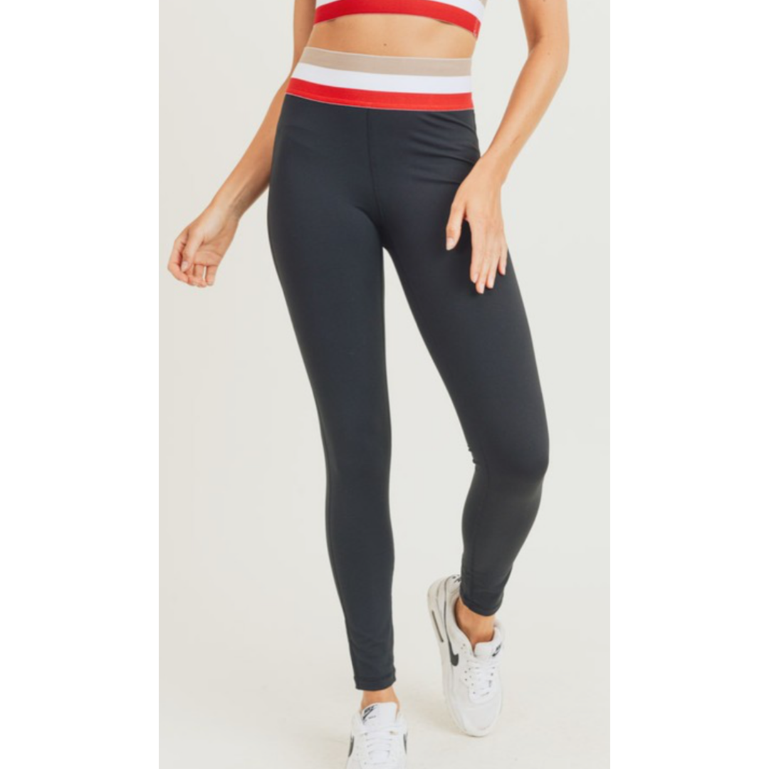 TRICOLOR BAND HIGHWAISTED LEGGINGS