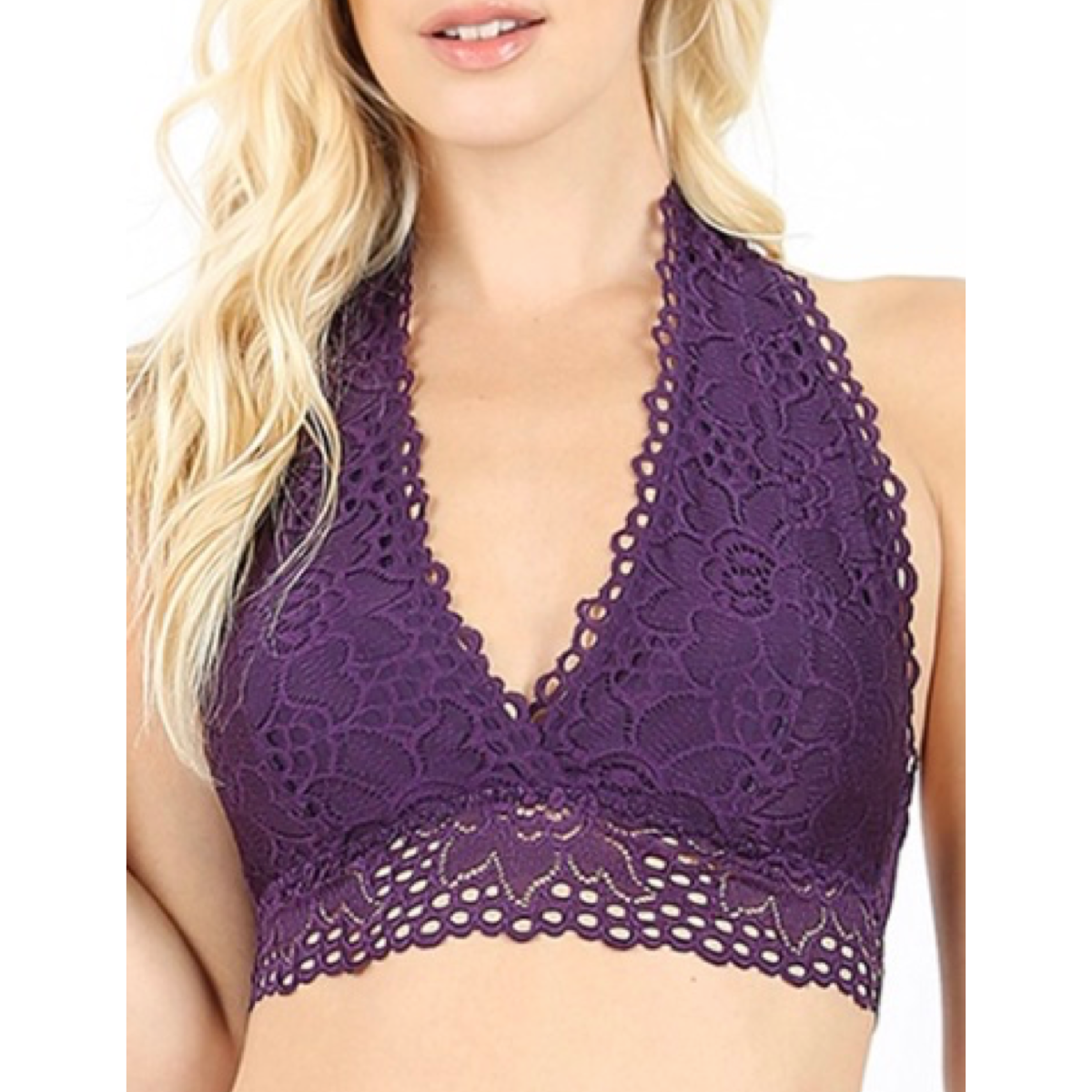 Floral Halter Bralette