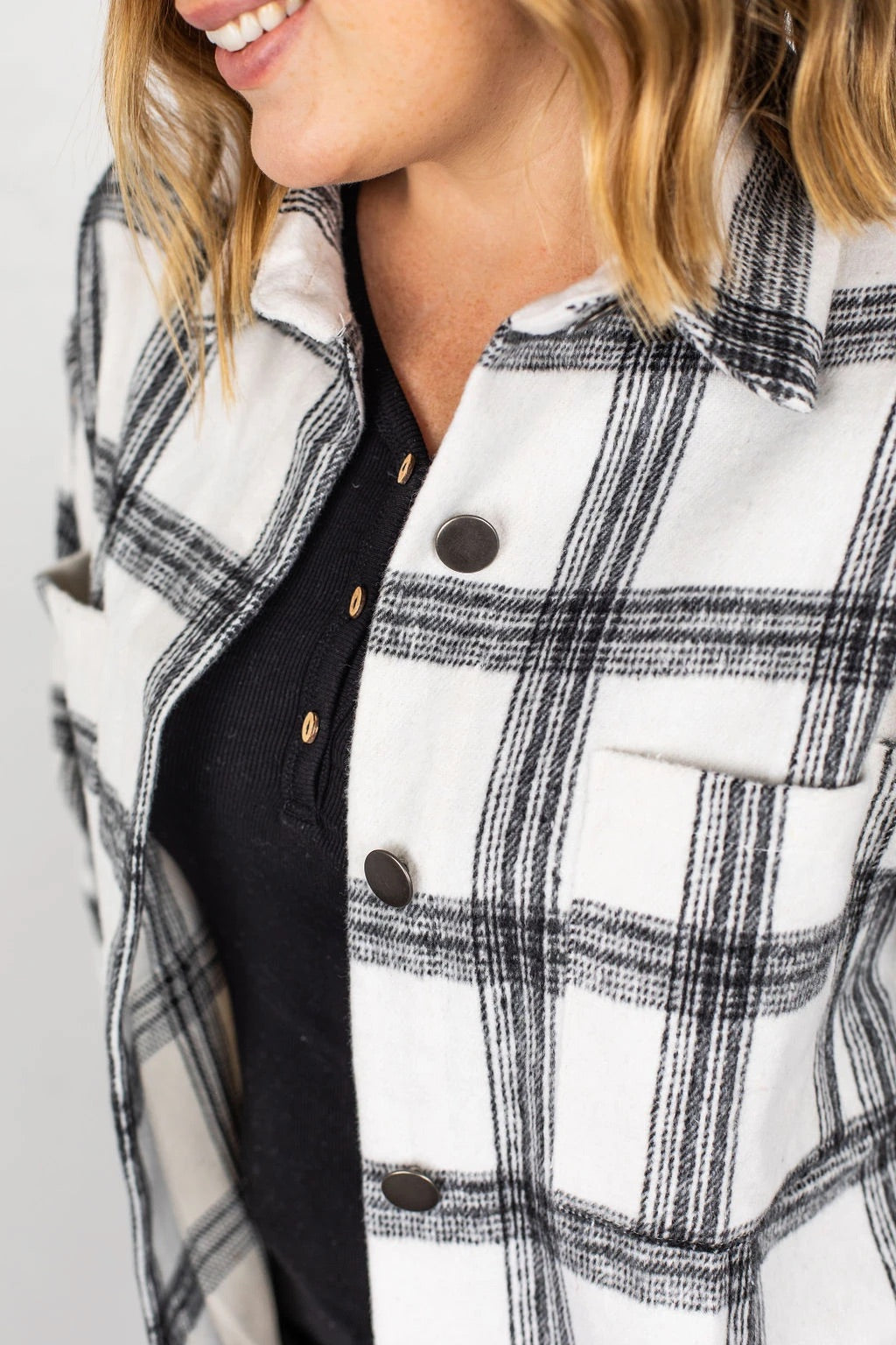 Black & White Shacket