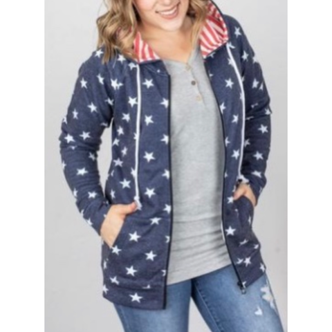 Patriotic zip up hoodie 2025