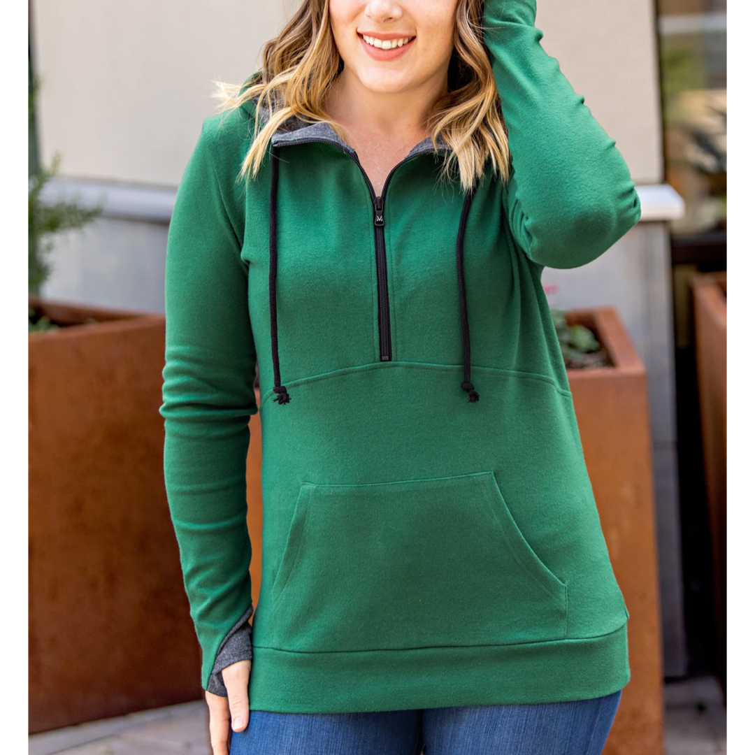 Evergreen Half Zip Hoodie S-3XL